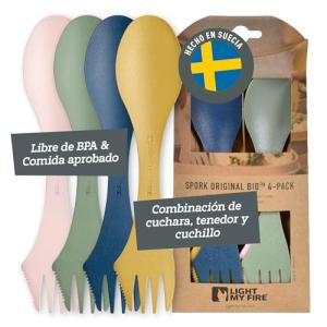 Light My Fire Spork Cubiertos de Camping para Llevar 3 en 1…