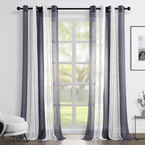 Topfinel Cortinas Salon para Ventana Grante 140x245cm Rayas…