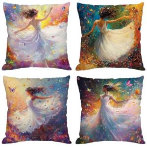 Fundas Cojines 80x80 cm Juego de 4 Color Cojines Exterior I…
