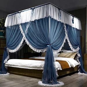 Dosel de Cama, mosquitero, Elegantes Cortinas con Lazo de E…