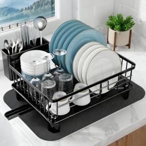 niffgaff Escurreplatos vajilla negro (37,5 x 28 x 14,5 cm),…