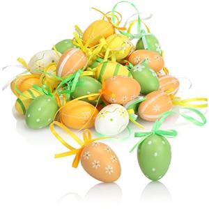 com-four® 36x Huevos de Pascua para Colgar - Decoraciones d…
