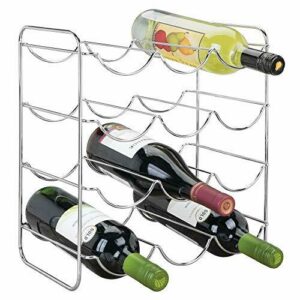 mDesign Vinoteca o botellero metálico para hasta 12 botella…