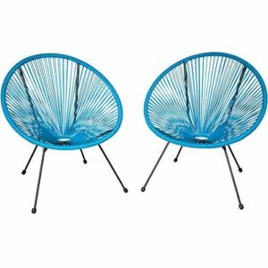 tectake® Conjunto de 2 Sillas Jardín Exterior Estilo Acapul…
