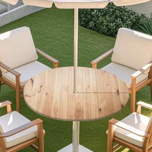 Chickwin Mantel Impermeable Redondo, Ajustable Mantel para…