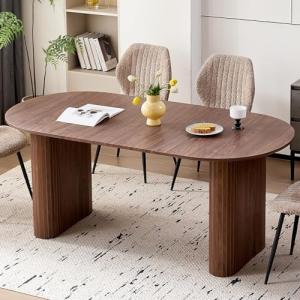 BenyLed Mesa de Comedor Ovalada Grande de 180 x 90 cm, Mesa…