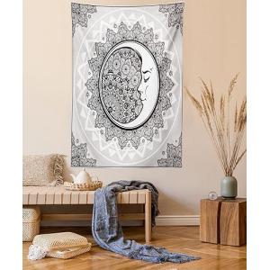 ABAKUHAUS Místico Tapiz de Pared y Cubrecama Suave, Luna Cr…