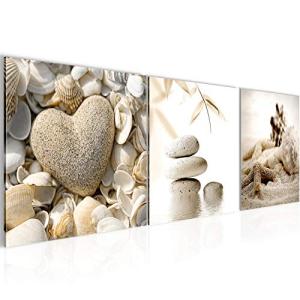 Runa Art - Cuadros Playa Piedras 120 x 40 cm Cuadro in Lien…