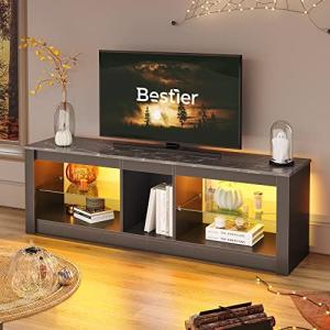 Bestier Moderno Mueble para TV de 140 cm, para TV con Estan…
