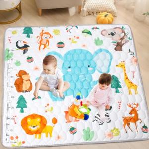 Funsland Alfombra Bebe Acolchada Plegable, Antideslizante A…