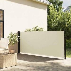 Vetnasa Toldo Lateral retráctil Crema 120x500 cm Casa y jar…