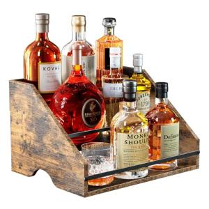 Nuovoware Estante para Botellas de Licor, Estante de Bar pa…