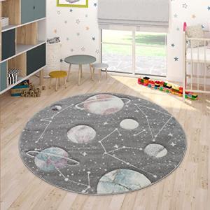 Paco Home Alfombra Infantil Juego Planetas Y Estrellas para…