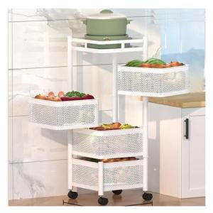 Estante de almacenamiento de cocina con ruedas de 4 niveles…
