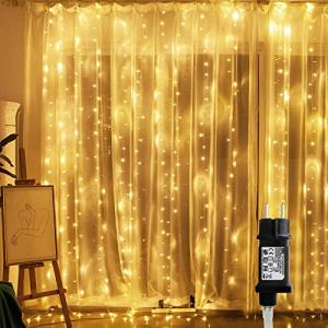 TOFU Cortina de Luces, 3x3M 300LEDs Guirnaldas Luminosas Eq…