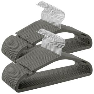 SONGMICS Perchas de Terciopelo, Juego de 50 Perchas para Ro…