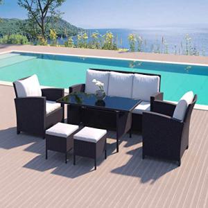 Concept-Usine | Salón de Jardín Comedor de Resina Trenzada…