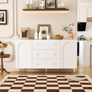 PREMTURE Aparador con 2 puertas y 3 cajones, aparador con 5…