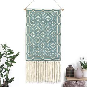 BMIDRUT Tapiz de macramé tejido para colgar en la pared, de…
