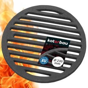 KOTARBAU® - Rejilla de Chimenea de Hierro Fundido (23 cm)