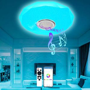 T-SUN Lámpara De Techo Led Con Altavoz Bluetooth, 36W Moder…