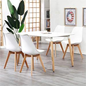 DEYARNA HOME Juego de Mesa de Comedor y 4 Sillas, Mesa de C…