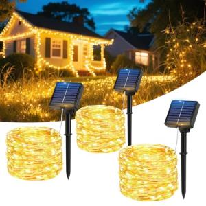 Hoteril Guirnaldas Luces Exterior Solar, 3pcs 17M 150 LEDs…