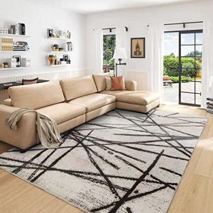 Calore - Alfombra para salón, Color Beige y marrón, 200 x 2…