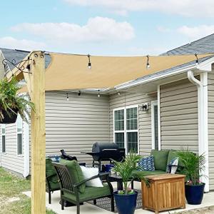 SUNNY GUARD Toldo Vela de Sombra Rectangular 2x3m HDPE Tran…