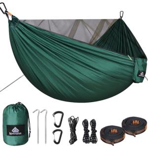 NATUREFUN Hamaca de Camping con mosquitera | 300 kg de Capa…