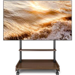 TVON Soporte TV Ruedas Soporte TV Suelo con Balda para Tele…