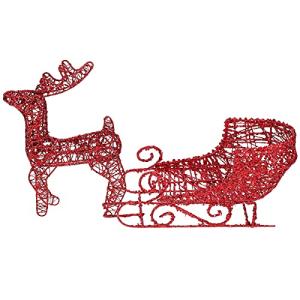 SHOWERORO Adorno De Coche De Trineo Navideño Decoración par…