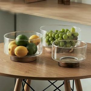 SLJYM - Frutero de Cristal, Creativo, Grande, para Ensalada…