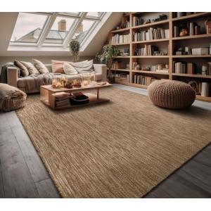 Paco Home Alfombra de sala de estar con diseño moderno y bordes clásicos en  color crema gris, tamaño: 3'11 x 5'7