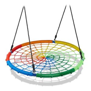 Relaxdays Columpio Nido, Niños y Adultos, Capacidad hasta 1…