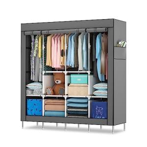 Mihoho Armario portátil de 170 cm para Colgar Ropa, Organiz…