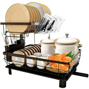 JUPPLIES Escurreplatos Acero Inoxidable 2 Niveles - Soporte…