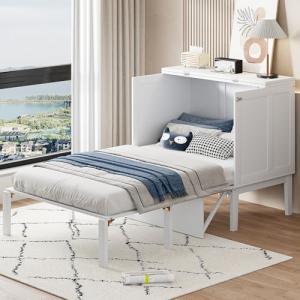 KAZZIO Cama de Pared Plegable Con Somier, Vertical, Juvenil…