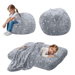 MeMoreCool Puf para niños, cama puf para niños, silla conve…
