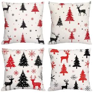 Fundas Cojines 80x80 cm Juego de 4 Lechoso Cojines Exterior…