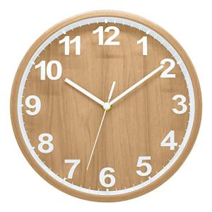 ALEENFOON - Reloj de Pared de Madera de 10 Pulgadas, silenc…