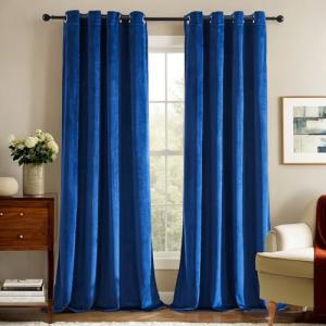 Deconovo Cortinas Opacas Cortinas de Terciopelo para Dormit…