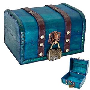 HAOBIN Cajas De Madera Vintage Cofre Madera Cofre Del Tesor…