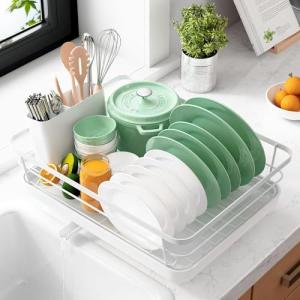 JUPPLIES Escurreplatos con Soporte para Utensilios Extraíbl…