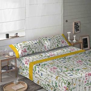 NATURALS - Juego de sabanas Cama 150 cm - 50% Algodon/50 Po…
