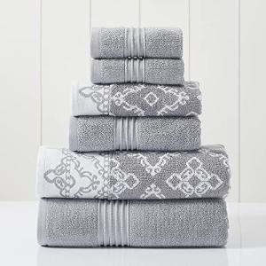 Modern Threads Charlize Stone - Juego de 6 Piezas, 2 Toalla…
