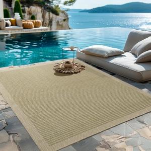 HomebyHome Alfombra de Exterior de Tejido Plano, Resistente…