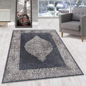 HomebyHome Alfombra Tejido Plano Diseño de Búfalo Sala de E…