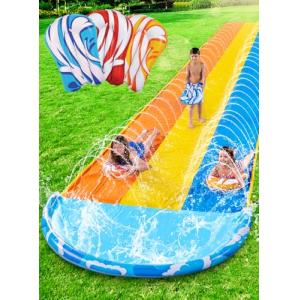 Sloosh Tobogán de agua triple con olas de 22,5ft x 84in/685…