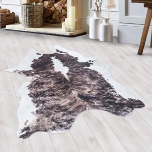HomebyHome Alfombra de Pieles Piel sintética Tejida Plana P…